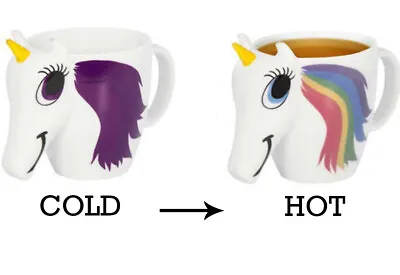 Unicorn Mug Original 3D Colour Changing Mug Cup Magic Coffee Mug Gift Retro • £7.99