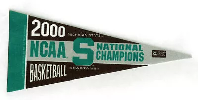 2000 Michigan State Spartans National Champs 9  Pennant Mateen Cleaves Mo Pete • $4.95