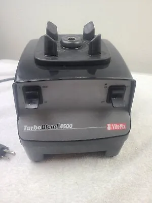 Vitamix Turboblend  4500 Vm0102  Base Only  Black Colored  Working Vita Mix • $75