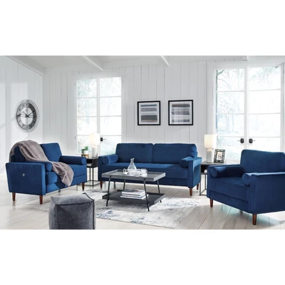 $1149.99 • Buy Darlow - Indigo Blue - 3 Pc. - Sofa, Loveseat, Chair Living Room Set