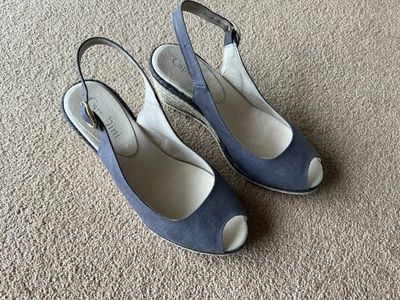 £9.95 • Buy Capollini Denim Wedge Shoes Size Uk6 (39)