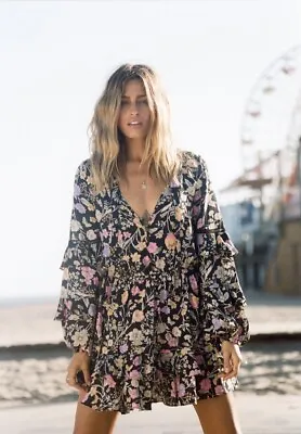 $230 • Buy Spell And The Gypsy Size Small Sayulita Floral Mini Dress
