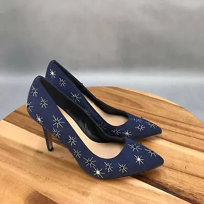 Max Studio Embellished Pumps Heels Womens 6 B Blue Slip On • $19.99