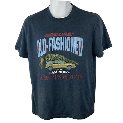 Christmas Vacation T Shirt/ Adult (L) Blue Briefly Stated Cotton Blend • $11.19