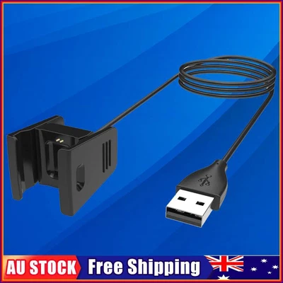 $8.99 • Buy Charger Clip Multicolors USB Cord Accessories For Fitbit Charge 2 (Black 100cm)