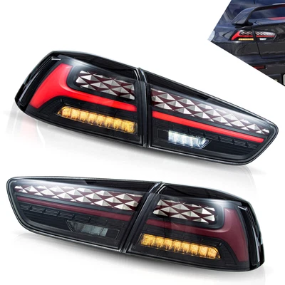 $279.99 • Buy VLAND Led Tail Lights For 2008-2021 Lancer&EVO X W/Scanning Dynamic Animation