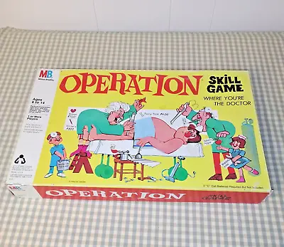 Vintage 1965 Milton Bradley OPERATION Board Game-Rare Smoking Doctor AS IS Parts • $11.99