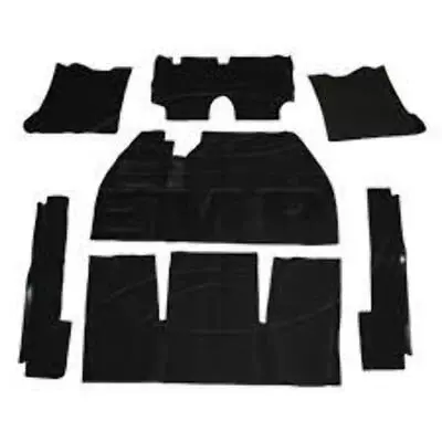 Black 7 Piece Carpet Kit Vw Bug / Beetle 1969-1972 No Foot Rest • $152.57