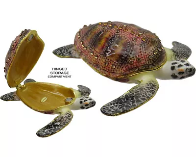 RUCINNI Sea Turtle Jeweled Trinket Box • $47.95