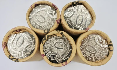 $35 • Buy Australia 2021 (?) 10 Cents Security Roll X 5 (bulk)