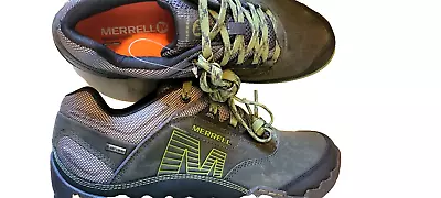 MERRELL Mens Size 9 Shoes J65113 Olive Green Gore-tex Vibram-New Free Shipping • $65