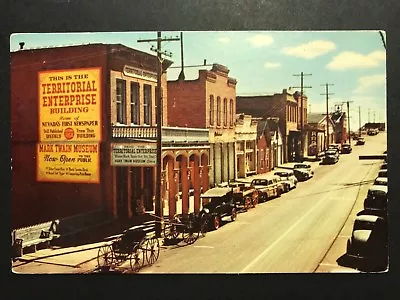 Postcard Virginia City NV - Street Scene With Enterprise Building • $3