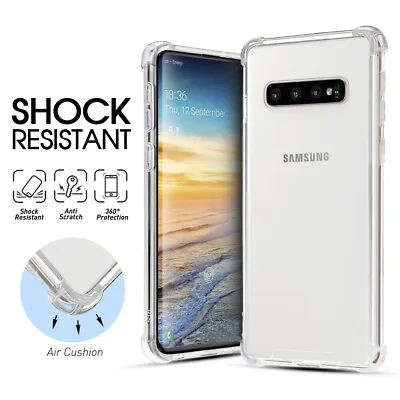 $4.50 • Buy For Samsung S20 Ultra S10 S9 S8 Plus Note 10 Case Shockproof Clear Bumper Cover