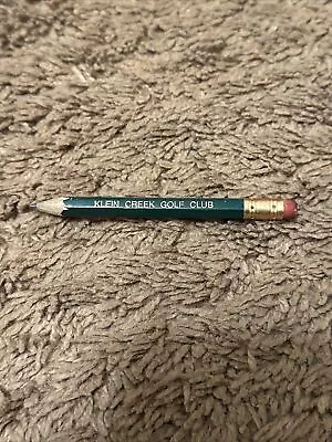 Vintage Sharpened Scorecard Pencil Klein Creek  Golf Club Green Gold￼ • $6