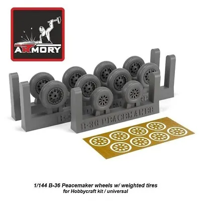 1/144 ARMORY AR AW14301 B-36 Peacemaker Wheels W/ Weighted Tires • $13