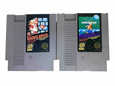 Super Mario Bros  + Pinball Nintendo NES Games Lot Of 2 Tested FREE SHIPPING • $24.95