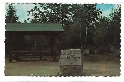 VTG Post Card - The Equator Stone At Perry Maine • $2.99