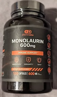 Effective Nutra Monolaurin 600mg Immune Support 120 Caps 04/2025 • $19.99