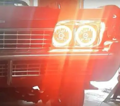 RGB Halo Rings For Chevrolet Impala 5.75 Inch Headlight 1958-1976 LED APP BT DRL • $96.29