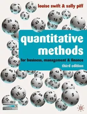 Quantitative Methods For Business Management & Finance • $9.17