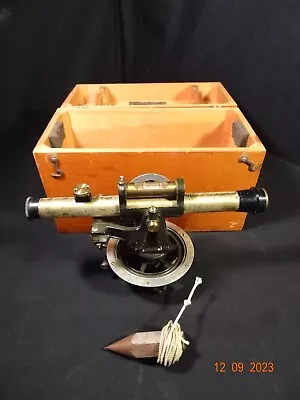 Vintage Craftsman Builders Level Surveyors Transit W Wooden Box • $84.29