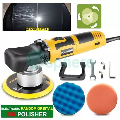 6  Variable Speed Electronic Car Polisher Dual Action DA Polishing Machine Orbit • $59.99