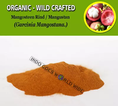 POWDER Mangosteen Rind Mangustan Garcinia Mangostana Organic Herbal Herbs WW • $51.27