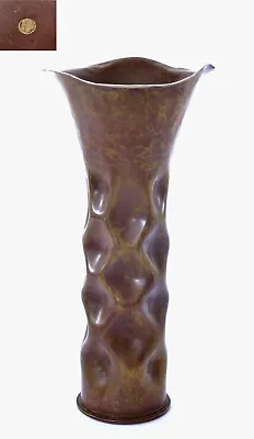 Dirk Van Erp Hammered Brass Shell Casing Vase Winchester Repeating Arms Co. USA • $950