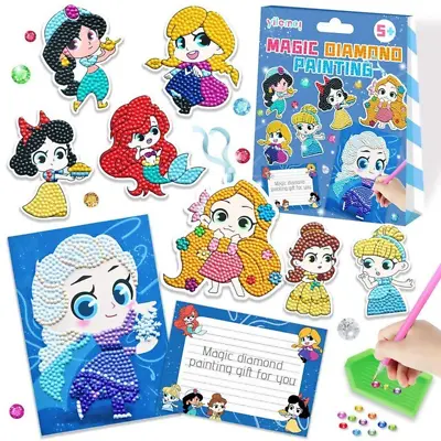 $20.79 • Buy Disney DIY Diamond Painting Stickers Kit For Kids Mickey Minnie Princess