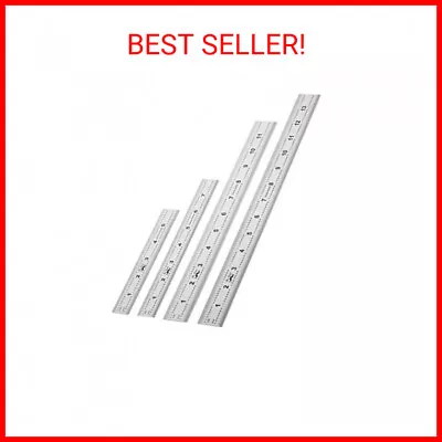 Mr. Pen- Machinist Ruler 4 Pack (6 8 12 14 Inch) Metric Ruler Millimeter R • $12.69