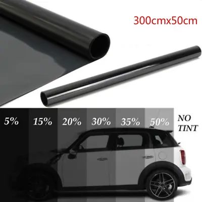 $27.91 • Buy Car Window Foils Tint Tinting Film Roll Auto Home Glass Sticker Sunshade 5-50%