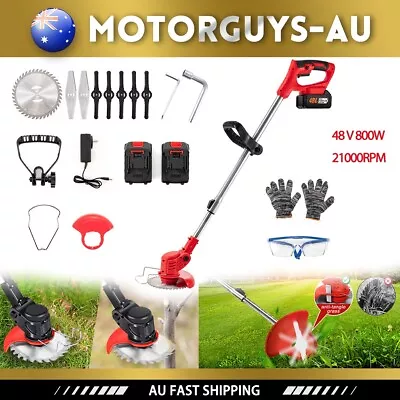 Cordless Grass Trimmer Lawn Grass Brush Cutter Blade Whipper Snipper Garden Tool • $57.99