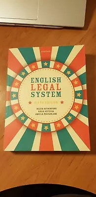£25 • Buy English Legal System Fifth Edition Oxford
