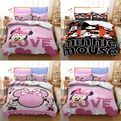 Mickey Mouse Series Doona/Quilt/Duvet Cover Single/Double/Queen/King Bedding Set • $76.48