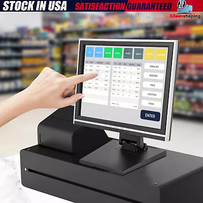 15'' Touch Screen LCD Touchscreen Monitor For Retail Kiosk Restaurant Bar US • $102.60