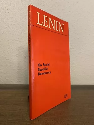 On Soviet Socialist Democracy - Vladimir Lenin - Very Good 1977 Paperback • $11.99