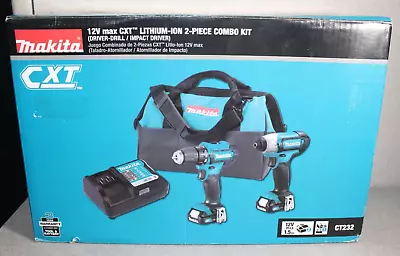 Makita CXT 12V Max Lithium-Ion Cordless Drill Driver / Impact Driver Combo Kit • $149.99