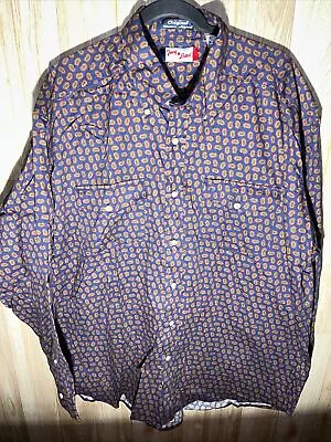 Vintage Tony Lama Western Apparel Men’s XL Paisley Long Sleeve Button Down Rodeo • $27.99