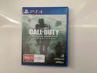 Call Of Duty Modern Warfare Remastered (PlayStation 4 PS4) • $37.50
