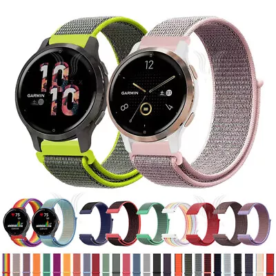 For Garmin Forerunner 645 255 245 55 Vivoactive Venu Nylon Loop Strap Watch Band • $6.32