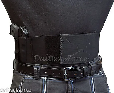 Elastic Gun CCW Belly Band Holster 4  Wide Black White Olive Tan USA Made • $21.95