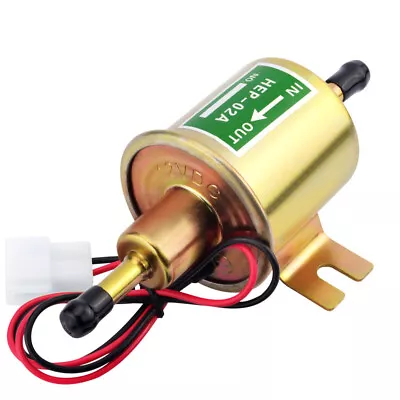 Universal Electric Inline Fuel Pump 12V For Lawn Mower Carburetor Engine HEP-02A • $7.59