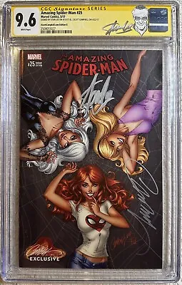 Spider-Man #25 CGC SS 9.6 Signed Stan Lee J Scott Campbell Variant Signature • $345