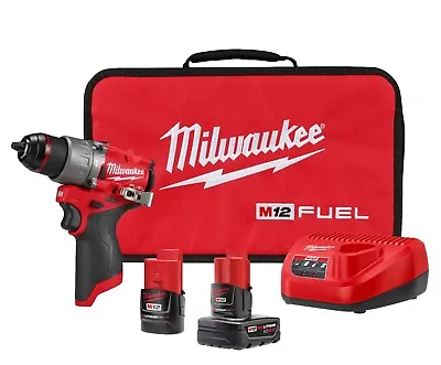 Milwaukee 3404-22 M12 FUEL 1/2  Hammer Drill/Driver Kit • $148.90