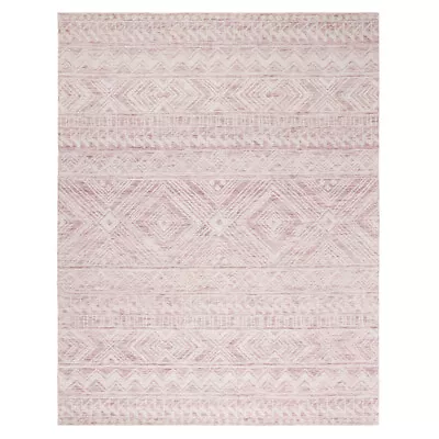 SAFAVIEH Metro MET906U Handmade Dark Pink / Ivory Rug • $84.99