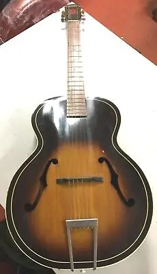 Vtg Harmony HT215 Sunburst Archtop Acoustic Guitar Pick Guard 6 String 1950's • $399.95