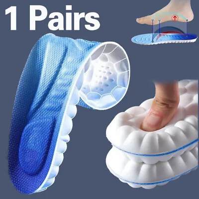 4D CLOUD TECHNOLOGY Insoles Hiking Trainer Inner Soles Inserts Breathable Work U • £3.99