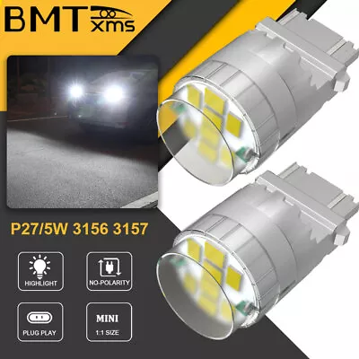 3157 4114 4157 LED DRL Driving Daytime Running Light Bulb Kit 6000K White 9V-18V • $11.56