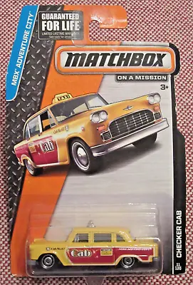 Matchbox 2015 Mbx Adventure City Checker Cab #11 Yellow • $11.39
