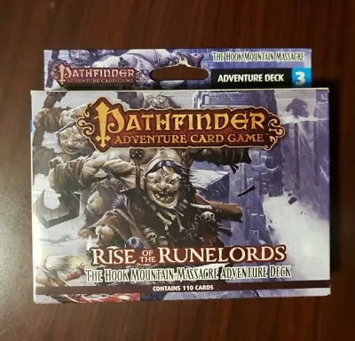 Pathfinder Adventure Card Game Rise Of Runelords Hook Mountain Massacre Deck 3 • $22